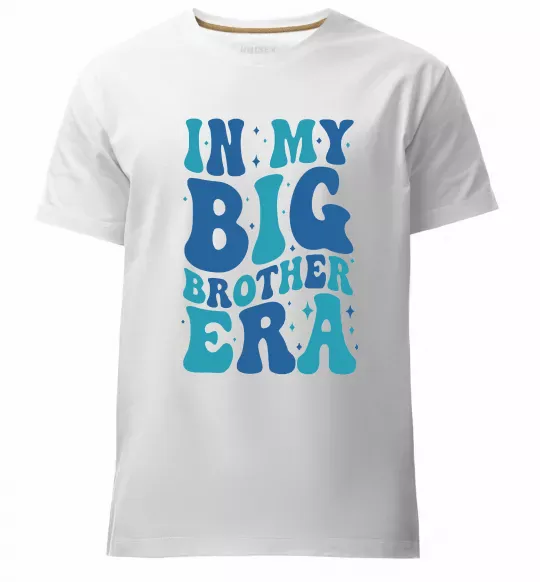 Чоловіча преміум футболка In my big brother era Білий фото