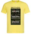 Мужская футболка Brothers Ваше фото Лимонный фото