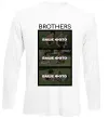Лонгслив Brothers Ваше фото Белый фото