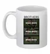 Чашка керамическая Brothers Ваше фото Белый фото