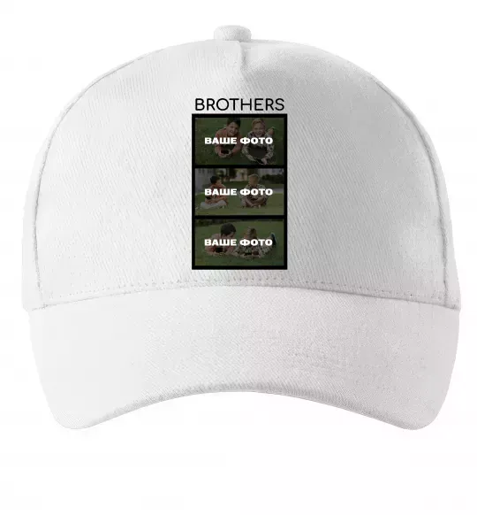 Кепка Brothers Ваше фото Белый фото