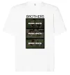 Футболка Оверсайз Brothers Ваше фото Білий фото