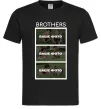 Мужская футболка Brothers Ваше фото Черный фото