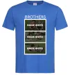 Мужская футболка Brothers Ваше фото Ярко-синий фото