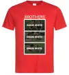 Мужская футболка Brothers Ваше фото Красный фото