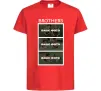 Детская футболка Brothers Ваше фото Красный фото