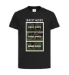 Дитяча футболка Brothers Ваше фото Чорний фото