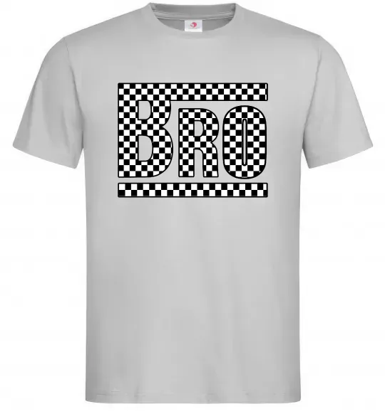 Мужская футболка Bro Серый фото