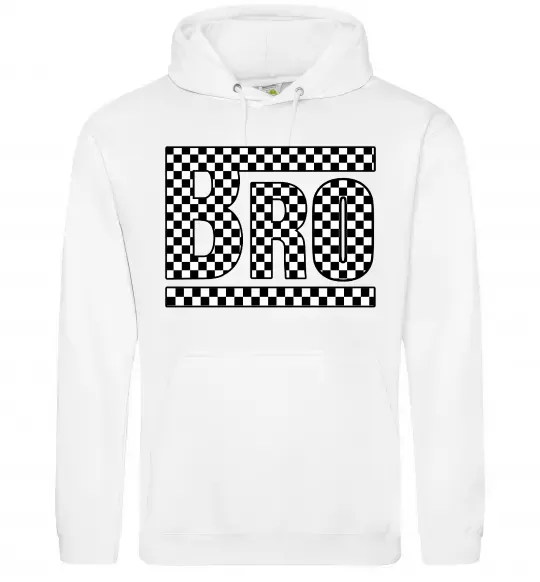 Чоловіча толстовка (худі) Bro Білий фото