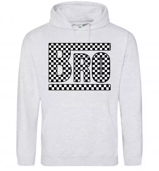 Чоловіча толстовка (худі) Bro Сірий меланж фото