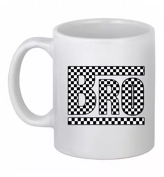 Чашка керамическая Bro Белый фото