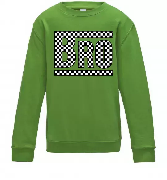 Детский Свитшот Bro Лаймовый фото