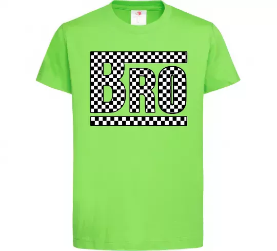 Детская футболка Bro Лаймовый фото