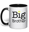 Чашка з кольоровою ручкою Big brother Чорний Чашка з кольоровою ручкою Big brother Чорний фото
