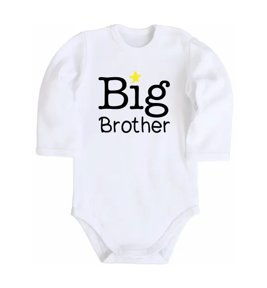 Дитячий бодік Big brother Білий фото