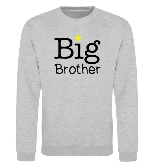 Світшот Big brother Сірий меланж фото