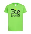 Дитяча футболка Big brother Лаймовий фото