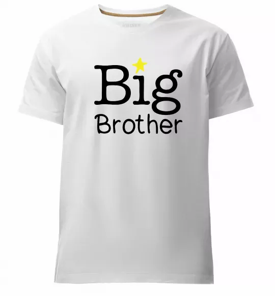 Чоловіча преміум футболка Big brother Білий фото