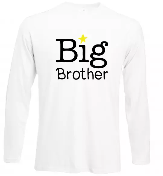 Лонгслів Big brother Білий фото