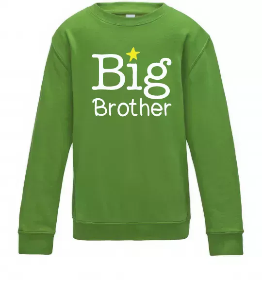 Дитячий світшот Big brother Лаймовий фото