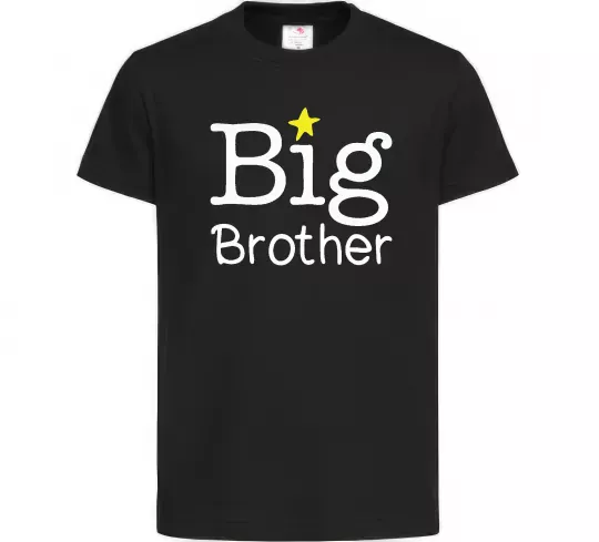 Дитяча футболка Big brother Чорний фото