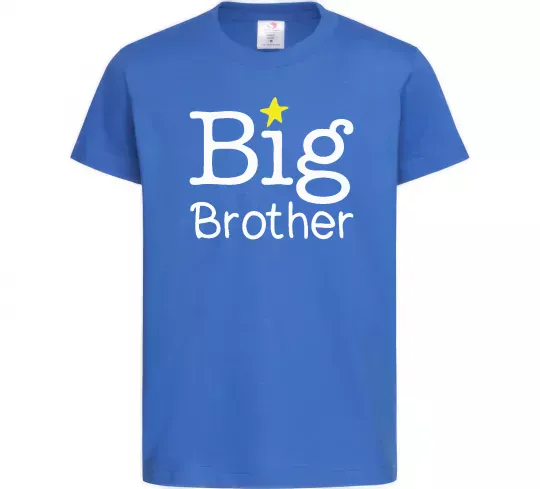 Дитяча футболка Big brother Яскраво-синій фото