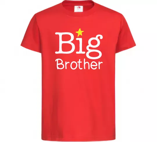 Дитяча футболка Big brother Червоний фото
