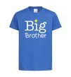 Дитяча футболка Big brother Яскраво-синій фото