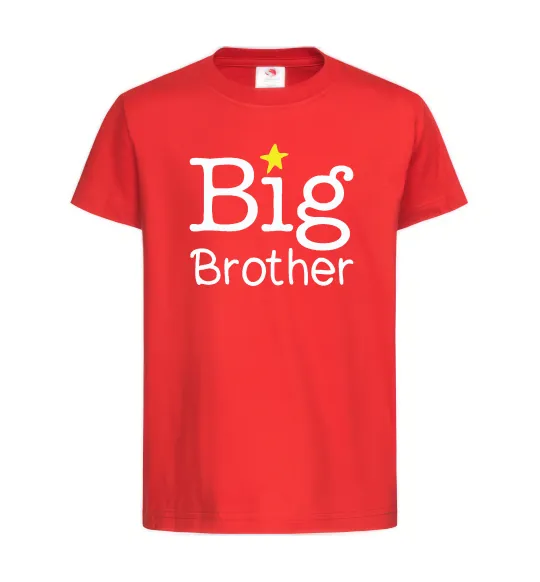 Дитяча футболка Big brother Червоний фото