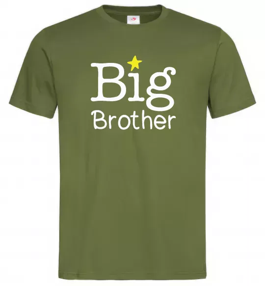 Мужская футболка Big brother Оливковый фото