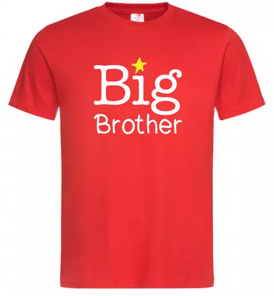 Мужская футболка Big brother Красный фото