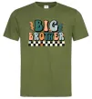 Мужская футболка Big brother art Оливковый фото