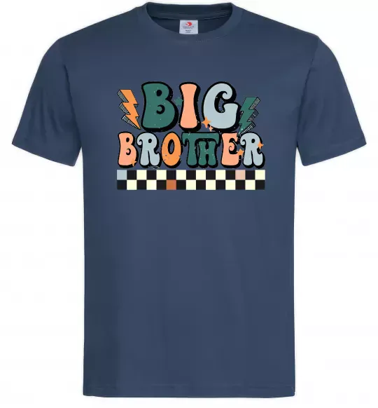 Мужская футболка Big brother art Темно-синий фото