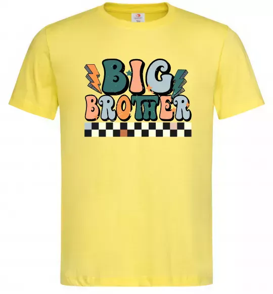 Мужская футболка Big brother art Лимонный фото