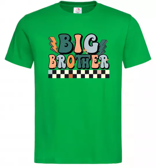Мужская футболка Big brother art Зеленый фото