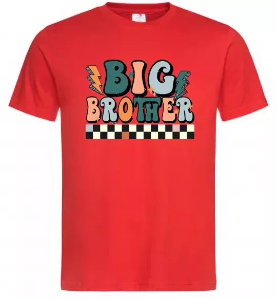 Мужская футболка Big brother art Красный фото