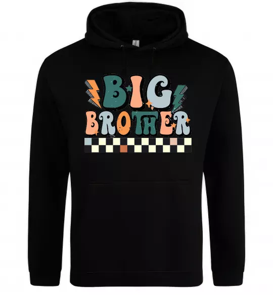 Мужская толстовка (худи) Big brother art Черный фото