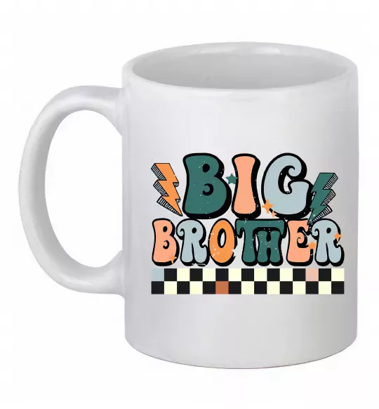 Чашка керамическая Big brother art Белый фото