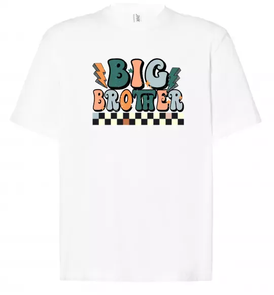 Футболка Оверсайз Big brother art Белый фото