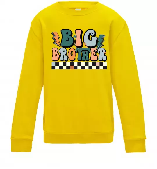 Дитячий світшот Big brother art Сонячно жовтий фото