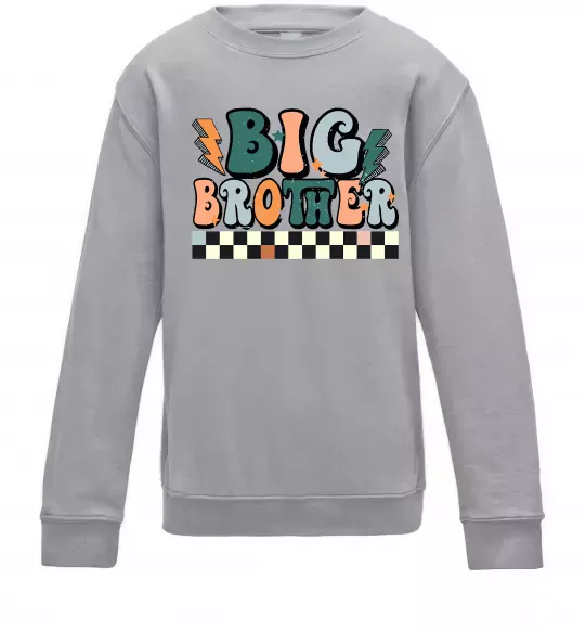 Дитячий світшот Big brother art Сірий меланж фото