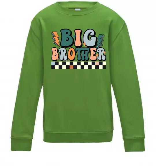 Дитячий світшот Big brother art Лаймовий фото