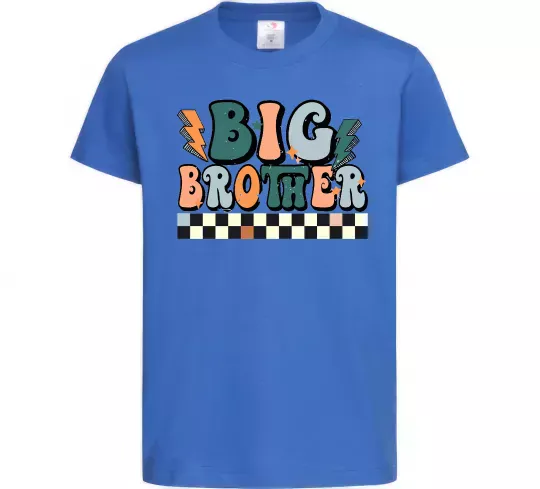 Детская футболка Big brother art Ярко-синий фото