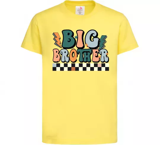 Детская футболка Big brother art Лимонный фото