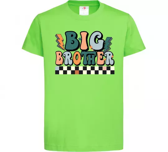 Детская футболка Big brother art Лаймовый фото