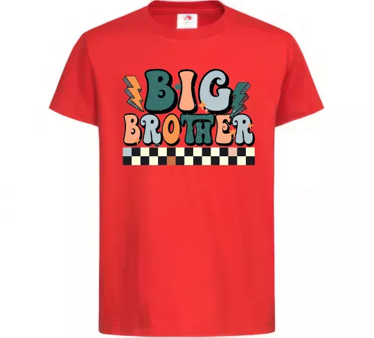 Детская футболка Big brother art Красный фото