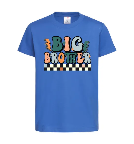 Детская футболка Big brother art Ярко-синий фото