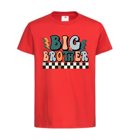 Детская футболка Big brother art Красный фото