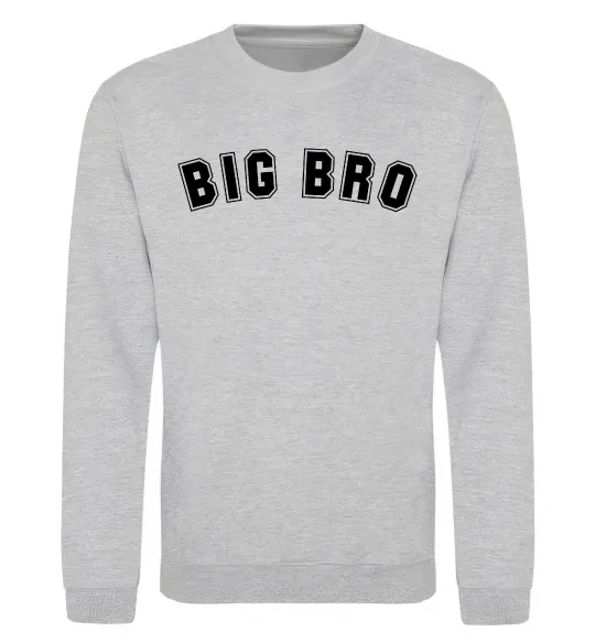 Світшот Big bro Сірий меланж фото