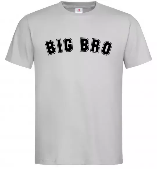 Мужская футболка Big bro Серый фото